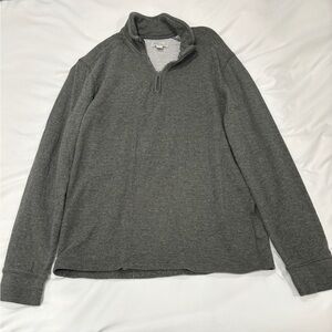 Comfy Green/gray quarter zip sweater